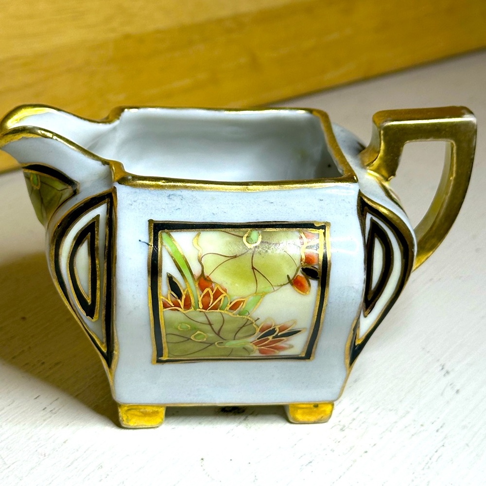 Creamer pitcher Nippon hand painted VINTAGE